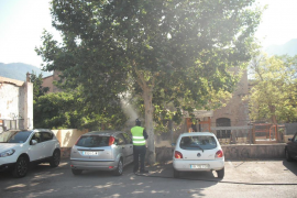 Un moment de les operacions, a la plaça Teixidors.