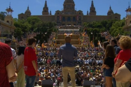 Els sobiranistes mostren la seva força a 111 dies del referèndum