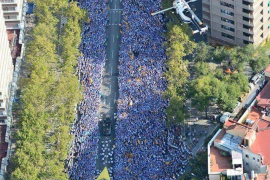 Milions de persones van sortir divendres als carrers de Barcelona per reclamar la independència.