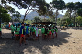 Els joves del Campament de la Victòria.