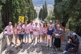 Membres de la Confraria Muchal Foundation al Calvari de Pollença.