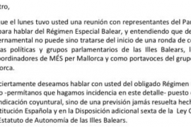 MÉS per Mallorca demana reunir-se amb el ministre Montoro per demanar més sobirania fiscal
