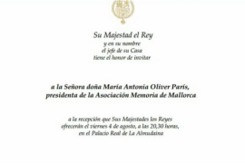 Memòria de Mallorca declina la invitació del rei