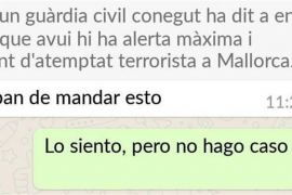 La Guàrdia Civil desmenteix una suposada alerta d'atemptat terrorista a Mallorca