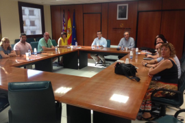 El Conseller d'Educació Martí MArch reunit amb membres de CCOO el passat mes de juliol.