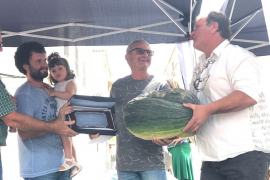 El guanyador ha estat Sebastià Jaume amb un meló que ha pesat 18,400 kg.