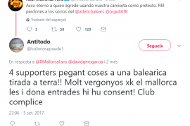 Denuncien agressions per part d’un grup de Supporters 