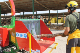 Biotrituradora del l’Institut Balear de la Natura (Ibanat).