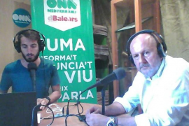 Miquel Ensenyat, president del Consell de Mallorca, en els estudis d'Ona Mediterrània.