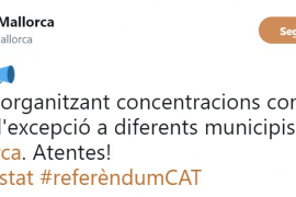 Convoquen concentracions contra l'estat d'excepció a diferents municipis de Mallorca