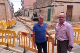 Inici de les obres de canalització de gas natural a Llucmajor.