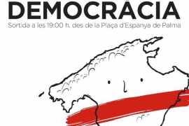 Mallorca convoca una manifestació sota el lema 'Per la democràcia' 