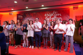 Hila durant la seva intervenció en el 7º Congrés del PSIB-PSOE de Palma.
