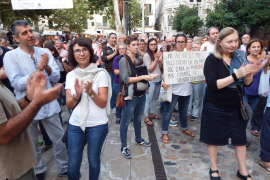 Concentració a Plaça per protestar contra la violència policial a Catalunya