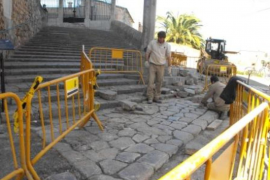 Obres al carrers de Sòller