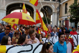 «España no se rompe»: Prop de 300 persones es manifesten a Palma