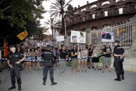Imatge d'arxiu d'una protesta antitaurina a Palma.