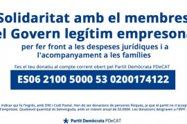 PDeCAT obre un número de compte per fer front a les despeses jurídiques dels presos polítics