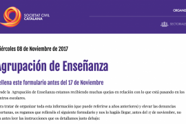 Societat Civil Catalana obre un formulari per denunciar escoles catalanes