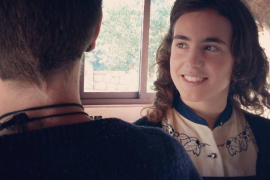 Una instantània de l'enregistrament del videoclip Sóller.