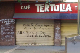 Atac feixista a La Tertúlia de Palma contra els CDR's