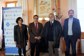 Seguí, Huguet, Manresa i Fernández Coca durant la reunió mantinguda aquesta setmana. 