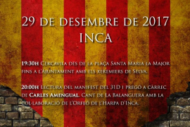 Activitats a Inca per celebrar la Festa de l’Estendard