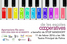 Uns 300 nins cantaires participaran a la VII edició del Concert Solidari de les Escoles Cooperatives. 