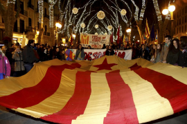 Imatge d'arxiu d'una manifestació reivindicativa del #31D.