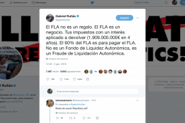Què signifiquen per a Gabriel Rufián les sigles FLA?