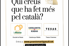 Catalunya Ràdio, els Cinemes Texas i l’escola La Masia, finalistes del V Premi Martí Gasull
