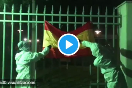[VÍDEO] Arran fa pública l'acció duta a terme després de la manifestació de la Diada de Mallorca