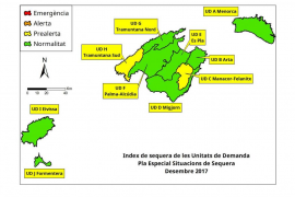 Només dues zones de Mallorca continuen en situació de prealerta