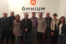 Membres de les tres entitats reunits divendres de la setmana passada a Barcelona.