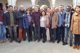 Guillem Jordà, nou batle de Maria de la Salut, al costat d'altres membres de MÉS per Mallorca.