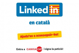 La Plataforma per la Llengua exigeix a LinkedIn que incorpori el català