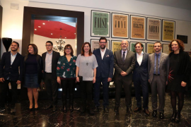 Les autoritats durant la gala dels Premis Ciutat de Palma 2018.