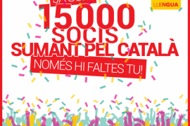 La Plataforma per la Llengua supera els 15.000 socis