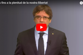 [VÍDEO] El missatge de Carles Puigdemont sobre la investidura