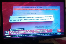 TVE tradueix, d’un text de l’ANC, «accions valentes» per «accions violentes»