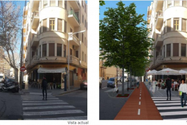 La reurbanització de Rafael Rodríguez Méndez tendrà més espai per a bicicletes i vianants