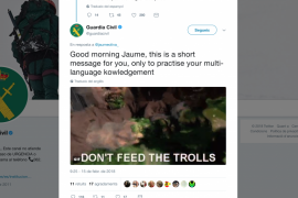 La Guàrdia Civil provoca per xarxes socials qualificant de ‘trols’ els catalans