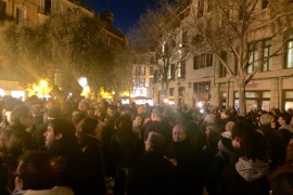 Centenars de persones s'han concentrat a Palma per reclamar l'absolució de Valtonyc.
