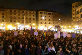 Manifestació feminista a Palma