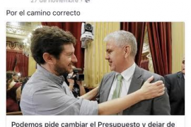 Una de les publicacions que es troben al Facebook de la institució insular. 