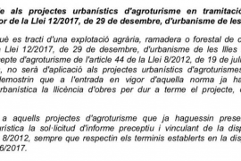 GOB i GEN-GOB envesteixen contra una esmena que permet més places turístiques en sòl rústic