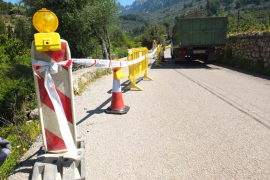 Preocupació pel mal estat d'un tram de la carretera de Fornalutx