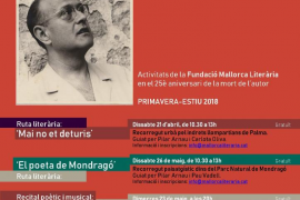 La Fundació Mallorca Literària dedica un cicle a divulgar la poesia de Josep Maria Llompart 