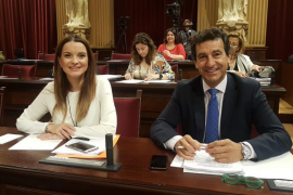 Prohens i Company en una imatge d'aquesta setmana al Parlament.