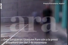 Indignació per la gravació i difusió d'un vídeo que mostra Junqueras, Romeva i Forn a la presó